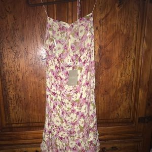 Anthro  Odile Floral Halter Dress Midi🌺